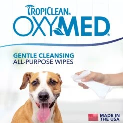 TropiClean Oxy Med Allergy Relief Wipes For Dogs & Cats -Snuggle Paws 84814 PT2. AC SS1800 V1663609368
