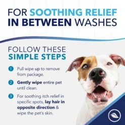TropiClean Oxy Med Allergy Relief Wipes For Dogs & Cats -Snuggle Paws 84814 PT8. AC SS1800 V1663604161