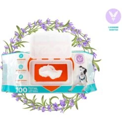ASPCA Dog Wipes, 100 Count, Citrus Scented -Snuggle Paws 854790 PT5. AC SS1800 V1685465457