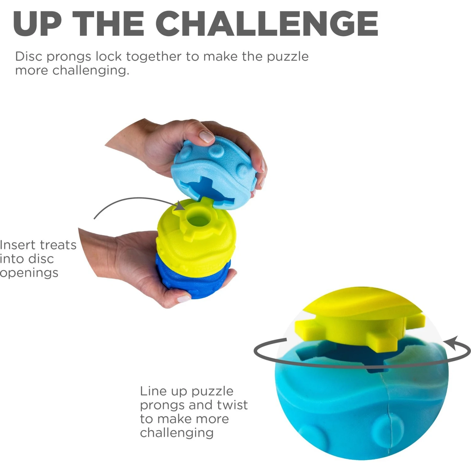 Outward Hound Treat Locking Discs Dispenser Puzzle Dog Toy, Multiple Colors 6 Outward Hound Treat Locking Discs Dispenser Puzzle Dog Toy, Multiple Colors - Image 4