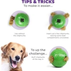 Nina Ottosson By Outward Hound Snuffle N' Treat Interactive Puzzle Ball & Treat Dispenser Dog Toy, Green -Snuggle Paws 855590 PT3. AC SS1800 V1694439631