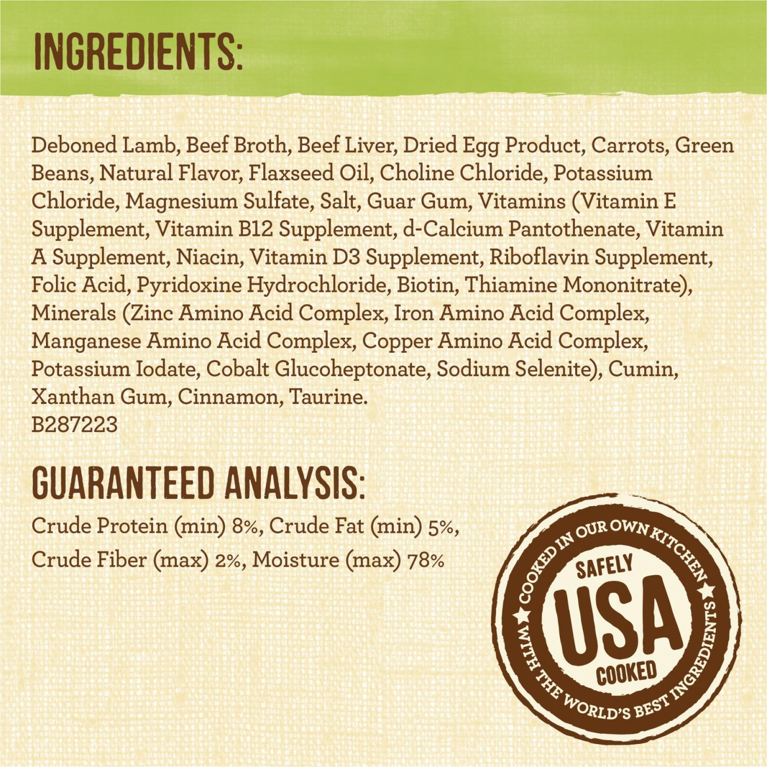 Merrick Lil Plates Petite Pates Adult Grain-Free Lamb Dinner Wet Dog Food 3-oz Can, Case Of 24 8 Merrick Lil Plates Petite Pates Adult Grain-Free Lamb Dinner Wet Dog Food 3-oz Can, Case Of 24 - Image 6