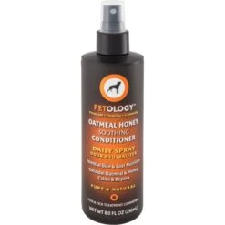 Petology Oatmeal Honey Soothing Daily Dog Conditioning Spray, 8-oz Bottle