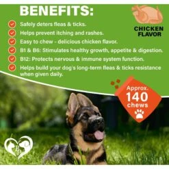 Beloved Pets Flea & Tick Prevention Chewable Pills For Dogs, 10-oz Pack -Snuggle Paws 862558 PT2. AC SS1800 V1685490916