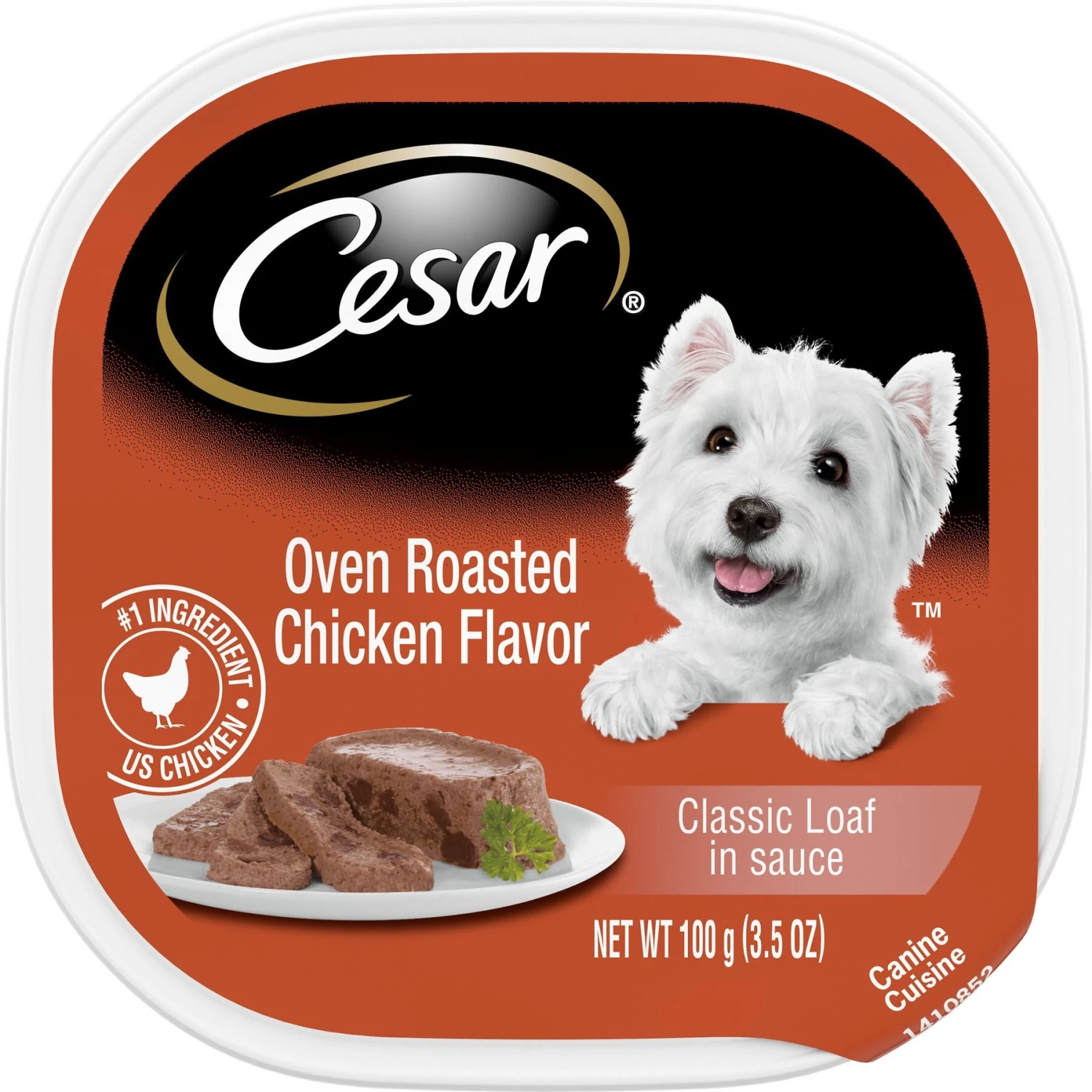Cesar Classic Loaf In Sauce Oven Roasted Chicken Flavor Dog Food Trays 3 Cesar Classic Loaf In Sauce Oven Roasted Chicken Flavor Dog Food Trays