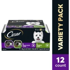 Cesar Classic Loaf In Sauce Top Sirloin & Grilled Chicken Flavors Variety Pack Grain-Free Small Breed Adult Wet Dog Food Trays 13 Cesar Classic Loaf In Sauce Top Sirloin & Grilled Chicken Flavors Variety Pack Grain-Free Small Breed Adult Wet Dog Food Trays -Snuggle Paws 86452 PT2. AC SS1800 V1695653116