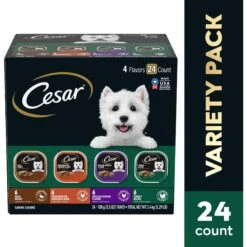 Cesar Poultry Variety Pack With Real Chicken, Turkey & Duck Grain-Free Small Breed Adult Wet Dog Food Trays 13 Cesar Poultry Variety Pack With Real Chicken, Turkey & Duck Grain-Free Small Breed Adult Wet Dog Food Trays -Snuggle Paws 86458 PT2. AC SS1800 V1695650661