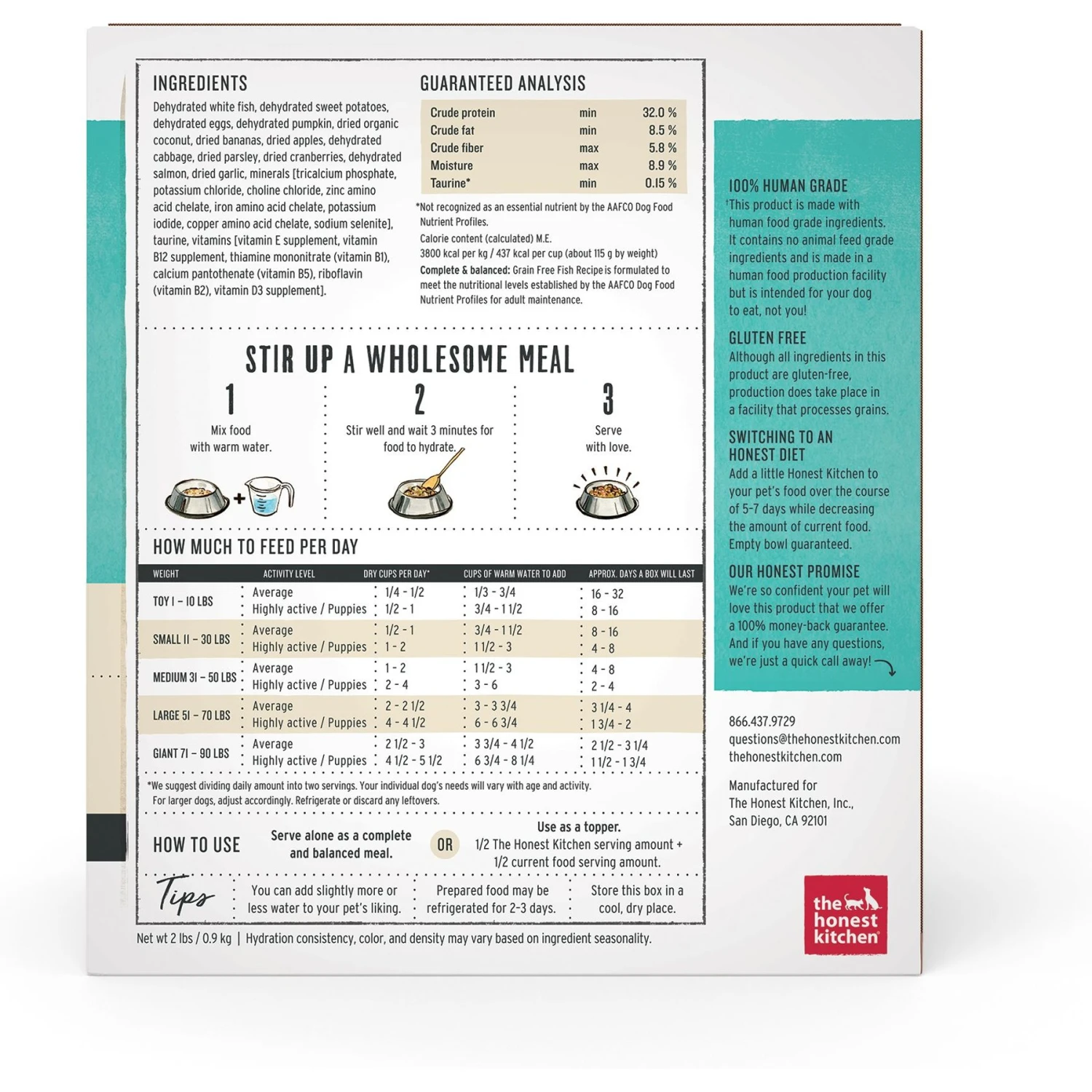 The Honest Kitchen Grain-Free Fish Dehydrated Dog Food 4 The Honest Kitchen Grain-Free Fish Dehydrated Dog Food - Image 2