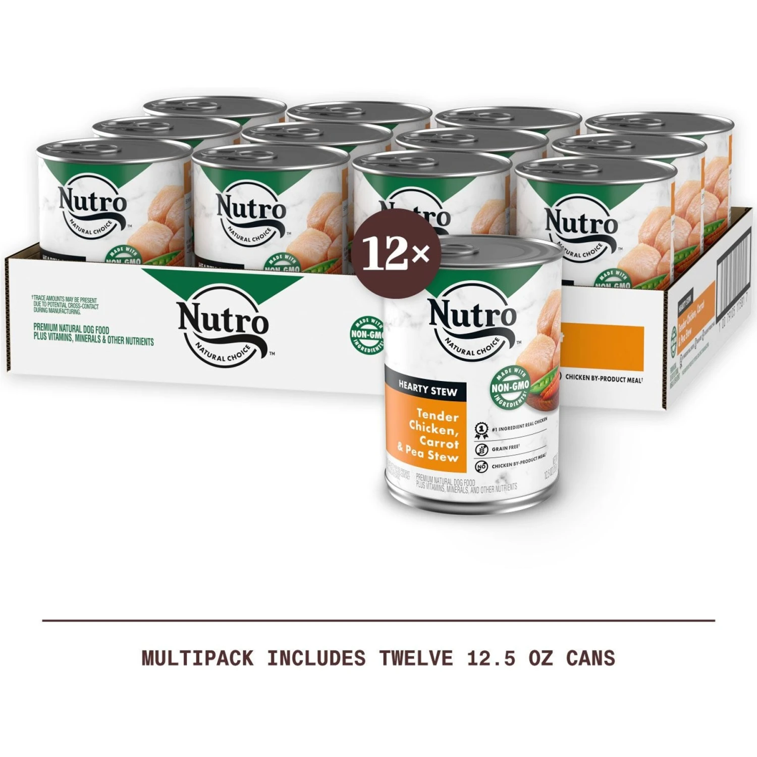 Nutro Hearty Stew Tender Chicken, Carrot & Pea Stew Grain-Free Canned Adult Wet Dog Food 5 Nutro Hearty Stew Tender Chicken, Carrot & Pea Stew Grain-Free Canned Adult Wet Dog Food - Image 3