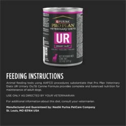 Purina Pro Plan Veterinary Diets UR Urinary Ox/St Wet Dog Food -Snuggle Paws 87806 PT7. AC SS1800 V1700157197