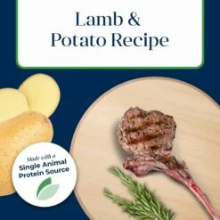 Blue Buffalo Basics Skin & Stomach Care Grain-Free Lamb & Potato Small Breed Adult Wet Dog Food -Snuggle Paws 88195 PT3. AC SS1800 V1646276787