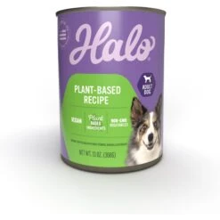 Halo Holistic Garden Of Vegan Recipe Adult Canned Dog Food & Halo Holistic Vegan Dog Food Complete Digestive Health Plant-Based Recipe With Superfoods Adult Formula Dry Dog Food -Snuggle Paws 882750 PT1. AC SS1800 V1686162239