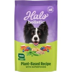Halo Holistic Garden Of Vegan Recipe Adult Canned Dog Food & Halo Holistic Vegan Dog Food Complete Digestive Health Plant-Based Recipe With Superfoods Adult Formula Dry Dog Food -Snuggle Paws 882750 PT5. AC SS1800 V1686162795