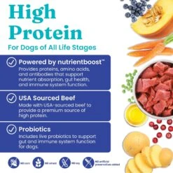 Solid Gold Nutrientboost Barking At The Moon High Protein Grain-Free Beef, Egg & Pea Dry Dog Food -Snuggle Paws 882942 PT2. AC SS1800 V1696012067