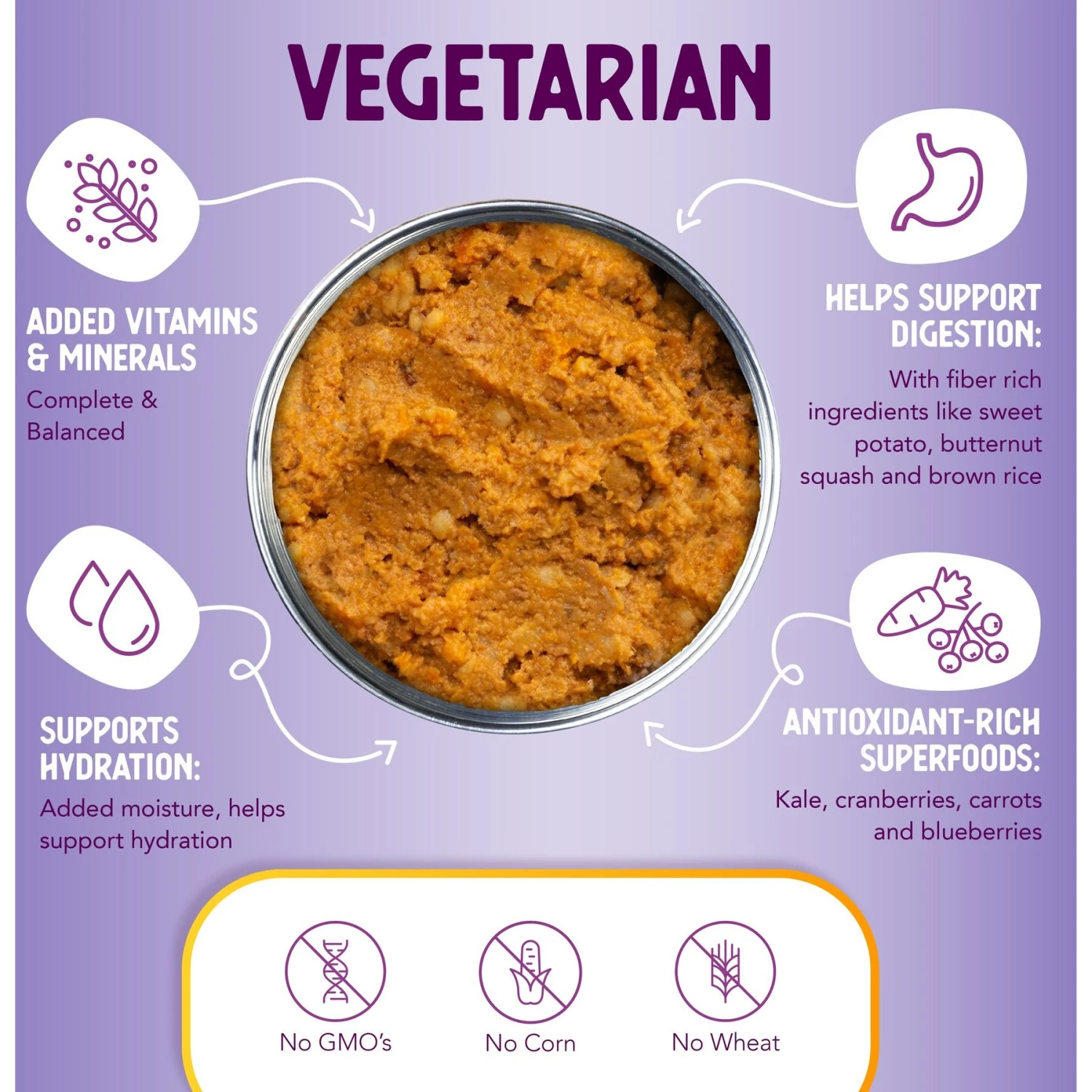 Health Extension Vegetarian Entree Canned Dog Food 5 Health Extension Vegetarian Entree Canned Dog Food - Image 3