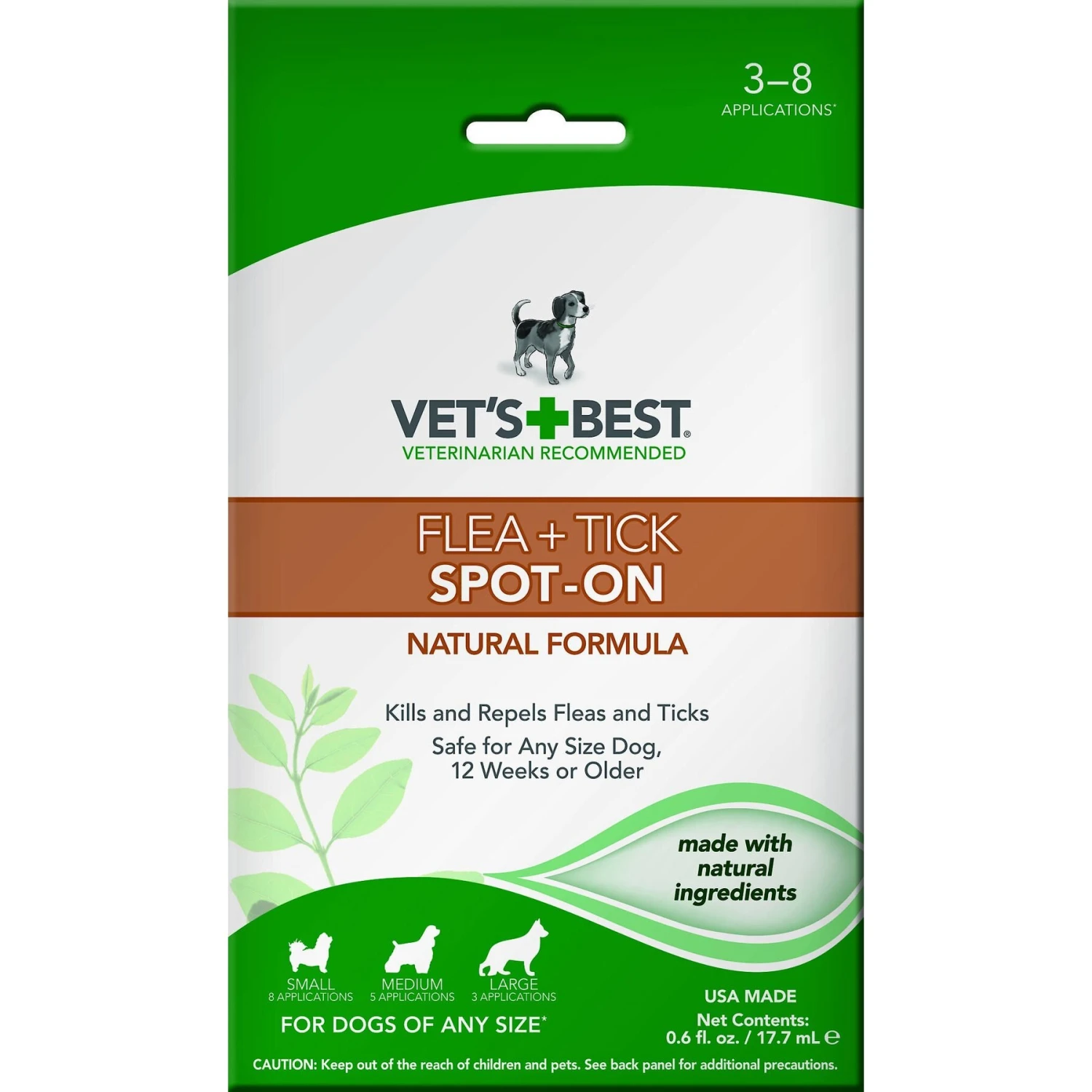 Vet's Best Flea & Tick Spot Treatment For Dogs 3 Vet's Best Flea & Tick Spot Treatment For Dogs