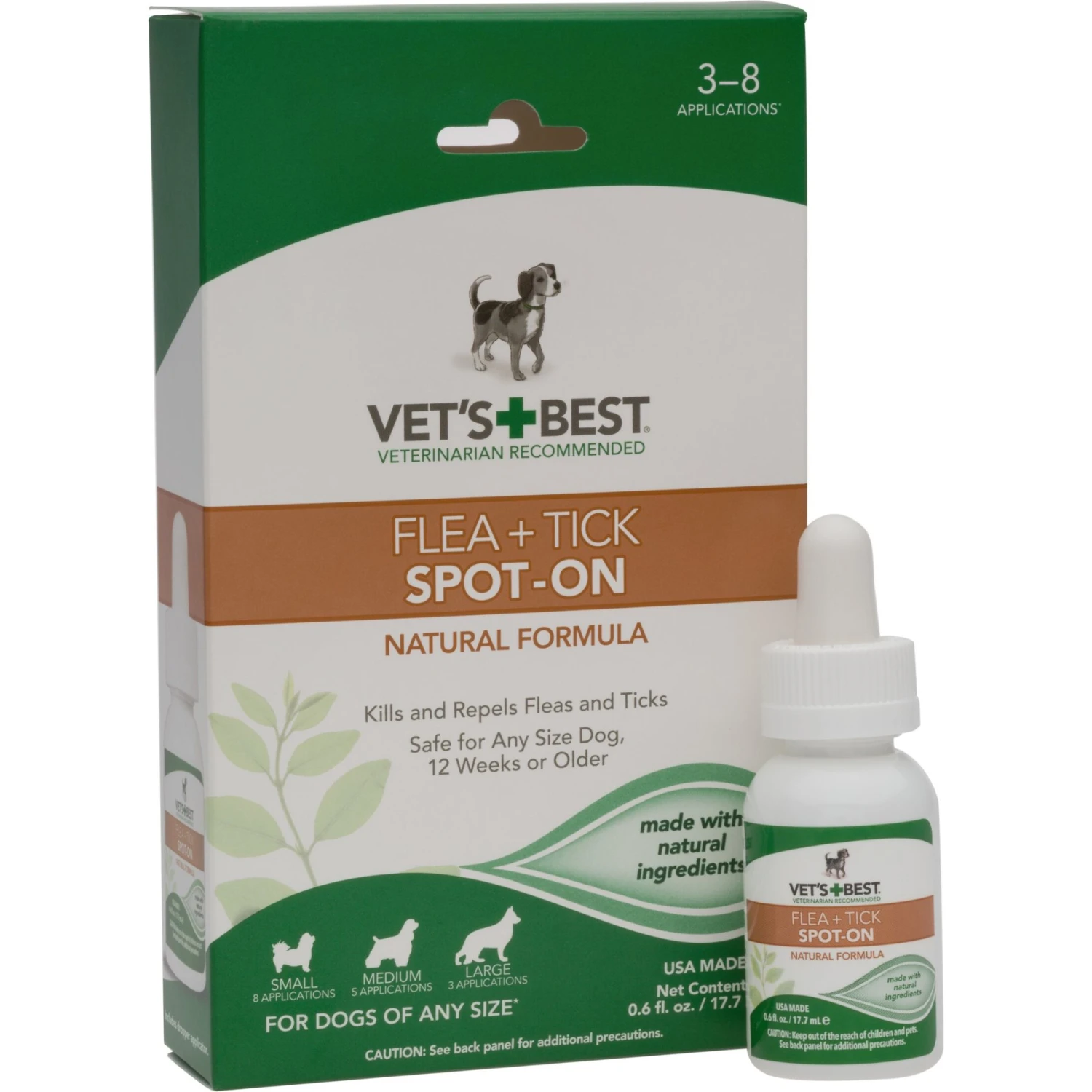 Vet's Best Flea & Tick Spot Treatment For Dogs 4 Vet's Best Flea & Tick Spot Treatment For Dogs - Image 2