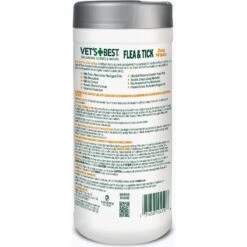 Vet's Best Topical Flea & Tick Wipes For Cats & Dogs, 50 Count -Snuggle Paws 88945 PT1. AC SS1800 V1632796361