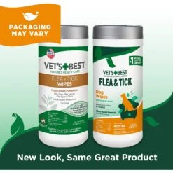Vet's Best Topical Flea & Tick Wipes For Cats & Dogs, 50 Count -Snuggle Paws 88945 PT3. AC SS1800 V1632780722