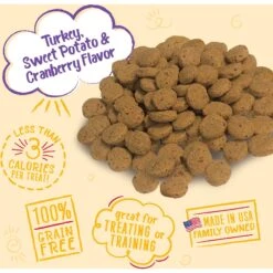 Charlee Bear Natural Bear Crunch Grain-Free Turkey, Sweet Potato & Cranberry Dog Treats -Snuggle Paws 89510 PT2. AC SS1800 V1588769870