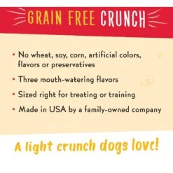 Charlee Bear Natural Bear Crunch Grain-Free Turkey, Sweet Potato & Cranberry Dog Treats -Snuggle Paws 89510 PT3. AC SS1800 V1588769872