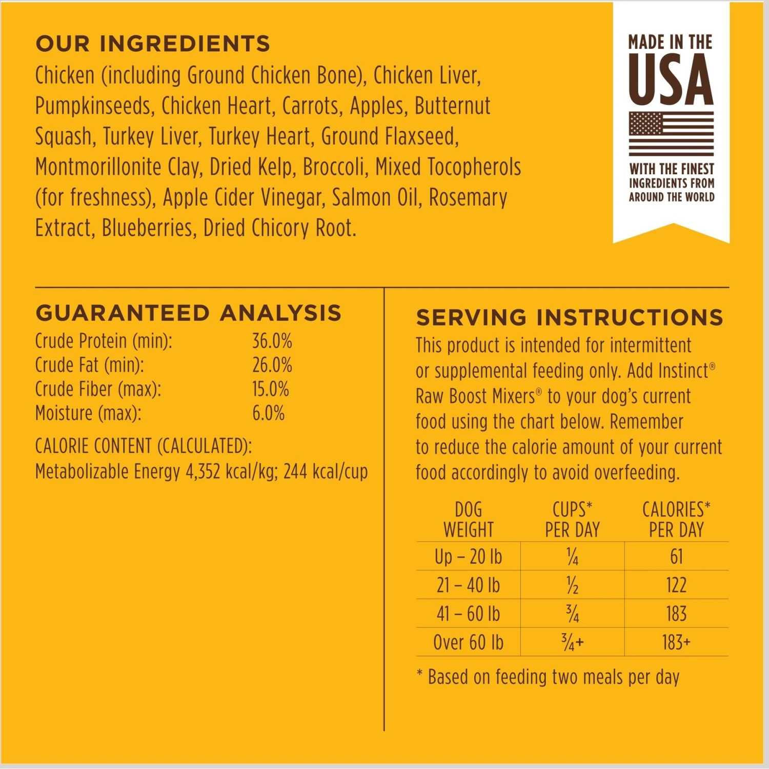 Instinct Raw Boost Mixers Chicken Recipe Grain-Free Freeze-Dried Dog Food Topper 9 Instinct Raw Boost Mixers Chicken Recipe Grain-Free Freeze-Dried Dog Food Topper - Image 7