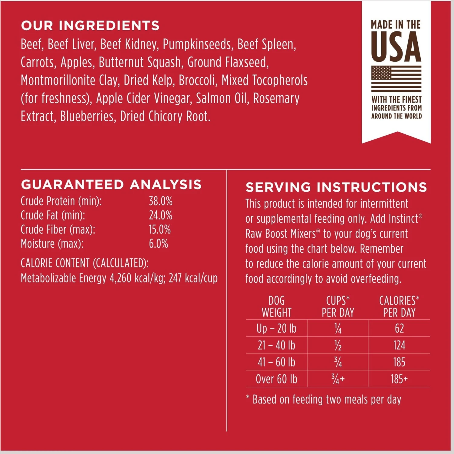 Instinct Raw Boost Mixers Beef Recipe Grain-Free Freeze-Dried Dog Food Topper 9 Instinct Raw Boost Mixers Beef Recipe Grain-Free Freeze-Dried Dog Food Topper - Image 7