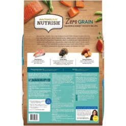 Rachael Ray Nutrish Zero Grain Natural Salmon & Sweet Potato Recipe Grain-Free Dry Dog Food -Snuggle Paws 89963 PT2. AC SS1800 V1612398100