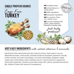 The Honest Kitchen Limited Ingredient Diet Turkey Recipe Grain-Free Dehydrated Dog Food -Snuggle Paws 90624 PT2. AC SS1800 V1649750782
