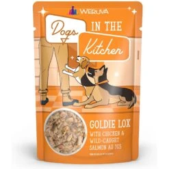Weruva Dogs In The Kitchen Goldie Lox With Chicken & Wild Caught Salmon Au Jus Grain-Free Dog Food Pouches