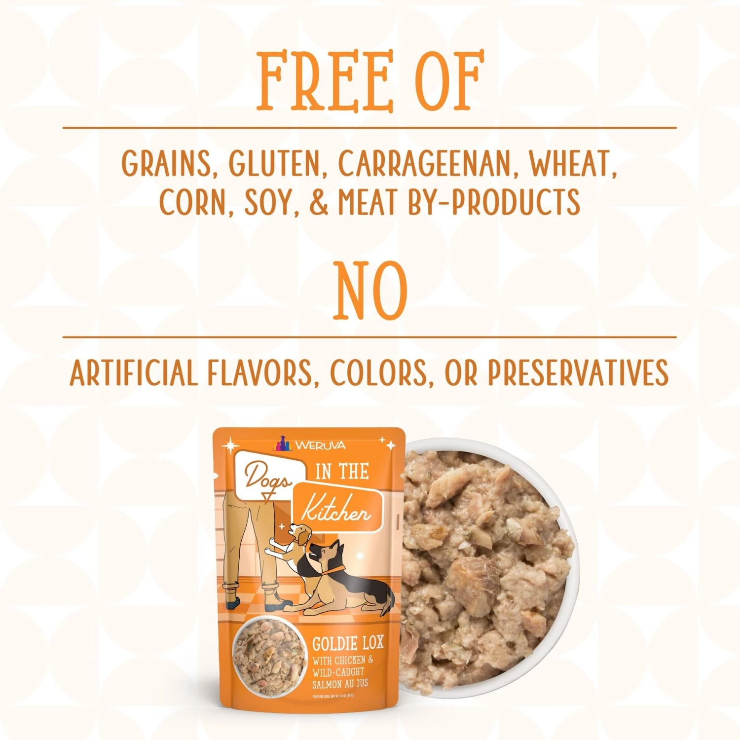 Weruva Dogs In The Kitchen Goldie Lox With Chicken & Wild Caught Salmon Au Jus Grain-Free Dog Food Pouches 7 Weruva Dogs In The Kitchen Goldie Lox With Chicken & Wild Caught Salmon Au Jus Grain-Free Dog Food Pouches - Image 5