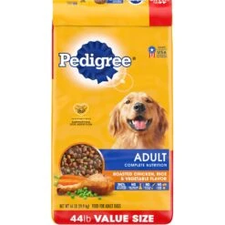 Pedigree Complete Nutrition Roasted Chicken, Rice & Vegetable Flavor Dog Kibble Adult Dry Dog Food & Pedigree Choice Cuts In Gravy Beef & Country Stew Adult Canned Wet Dog Food Variety Pack -Snuggle Paws 916494 PT1. AC SS1800 V1689883965