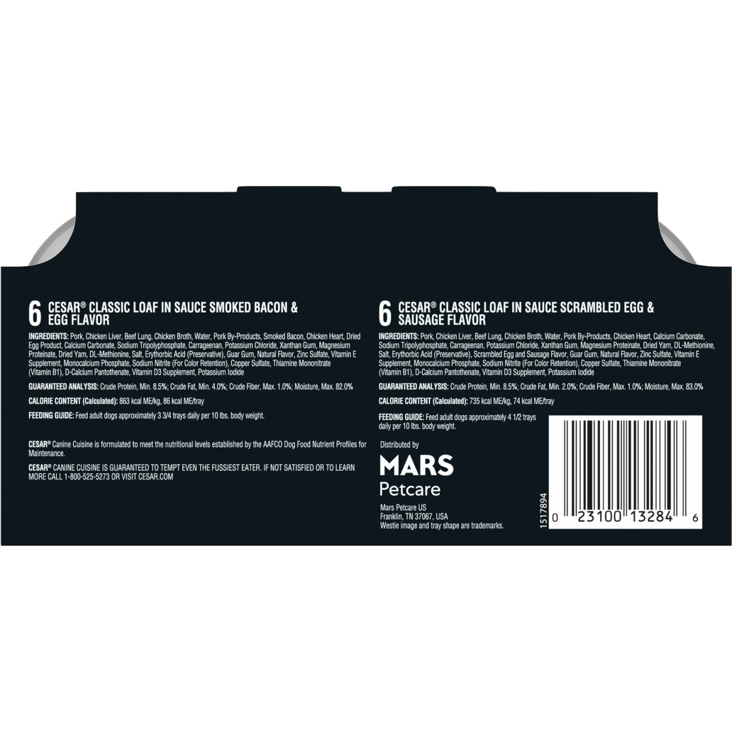 Cesar Classic Loaf In Sauce Variety Pack Grain-Free Small Breed Adult Wet Dog Food Trays & Cesar Breakfast Classic Loaf In Sauce Variety Pack Small Breed Adult Wet Dog Food Trays 9 Cesar Classic Loaf In Sauce Variety Pack Grain-Free Small Breed Adult Wet Dog Food Trays & Cesar Breakfast Classic Loaf In Sauce Variety Pack Small Breed Adult Wet Dog Food Trays - Image 7