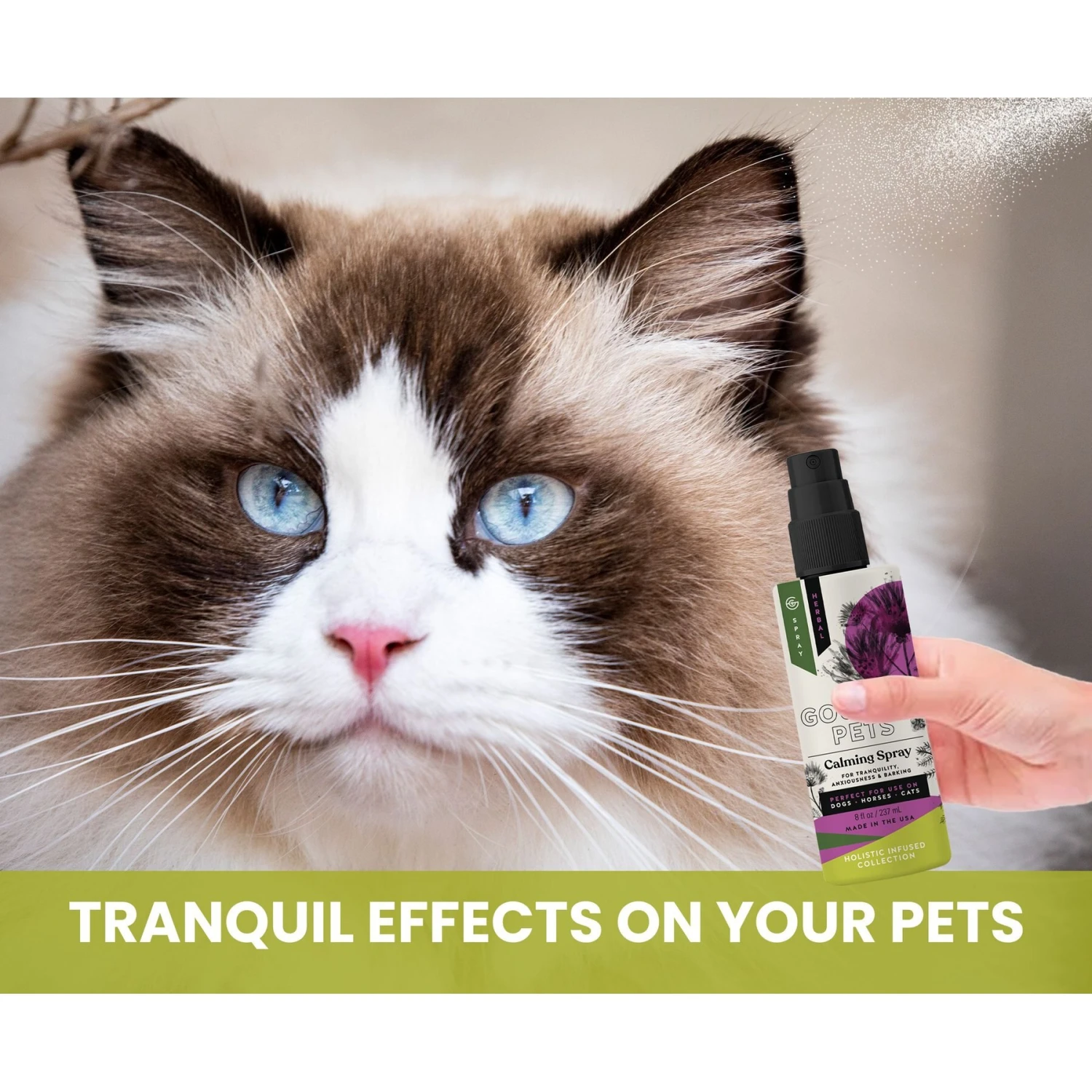 Gou Gou Pets Calming Dog & Cat Spray For Anxiety, 8-oz Bottle 6 Gou Gou Pets Calming Dog & Cat Spray For Anxiety, 8-oz Bottle - Image 4