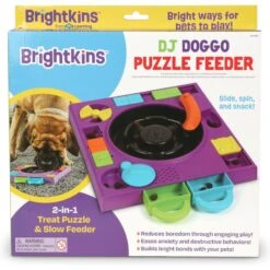 Brightkins DJ Doggo Puzzle Feeder Dog Toy -Snuggle Paws 930054 PT5. AC SS1800 V1698765996
