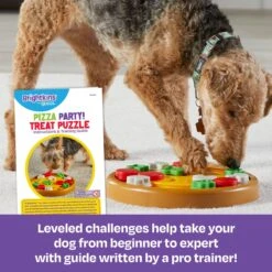 Brightkins Pizza Party! Treat Puzzle Dog Toy -Snuggle Paws 930086 PT2. AC SS1800 V1698766692