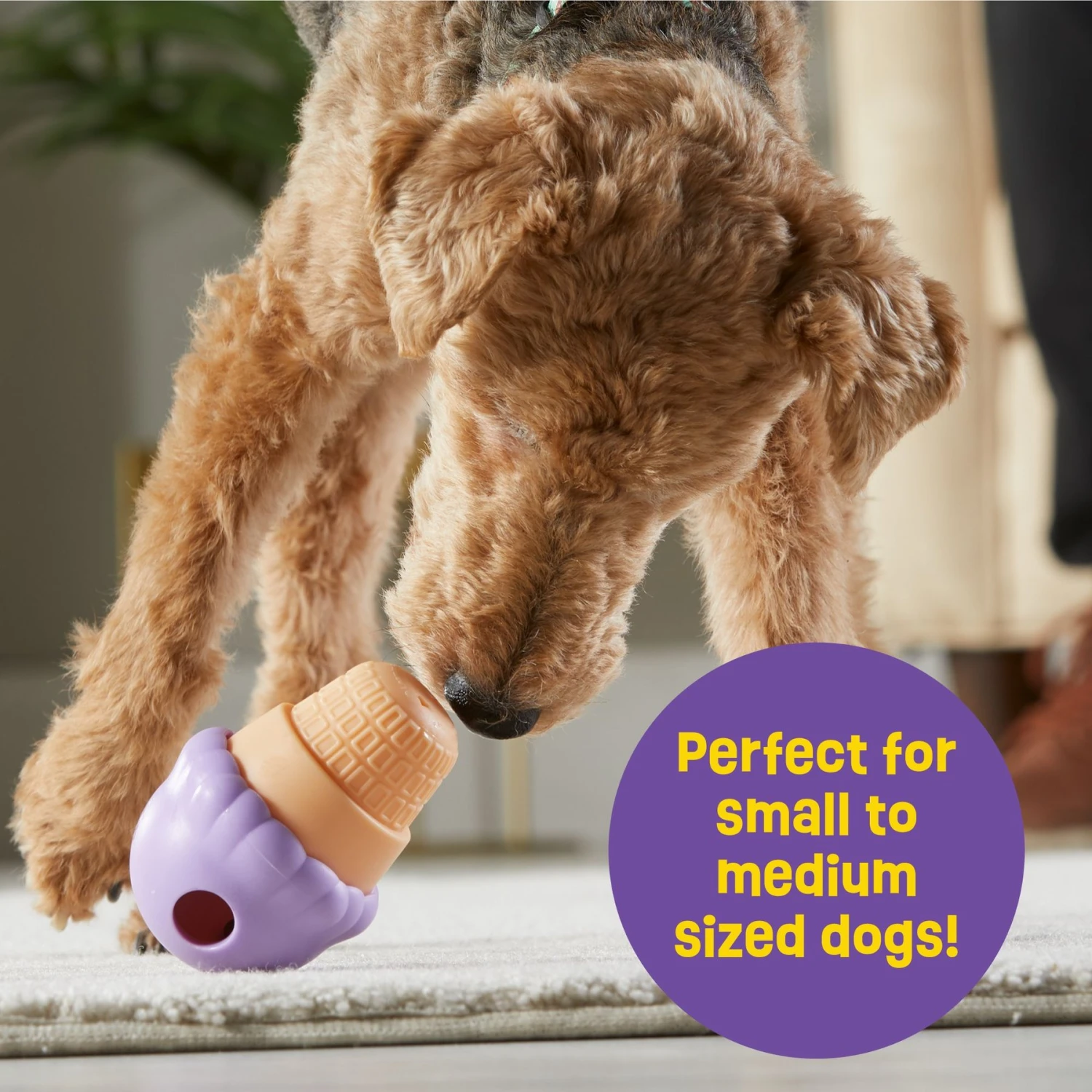 Brightkins Small Ice Cream Treat Dispenser Dog Toy 6 Brightkins Small Ice Cream Treat Dispenser Dog Toy - Image 4