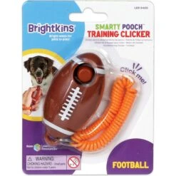 Brightkins Smarty Pooch! Training Clicker Football Dog Toy -Snuggle Paws 930198 PT4. AC SS1800 V1698765988