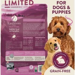 Earthborn Holistic Venture Limited Ingredient Grain-Free Rabbit Meal & Pumpkin Dry Dog Food 12 Earthborn Holistic Venture Limited Ingredient Grain-Free Rabbit Meal & Pumpkin Dry Dog Food -Snuggle Paws 931382 PT2. AC SS1800 V1697758650