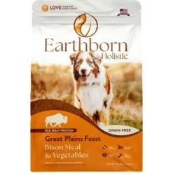 Earthborn Holistic Great Plains Feast Bison Meal & Vegetables Grain-Free Dry Dog Food