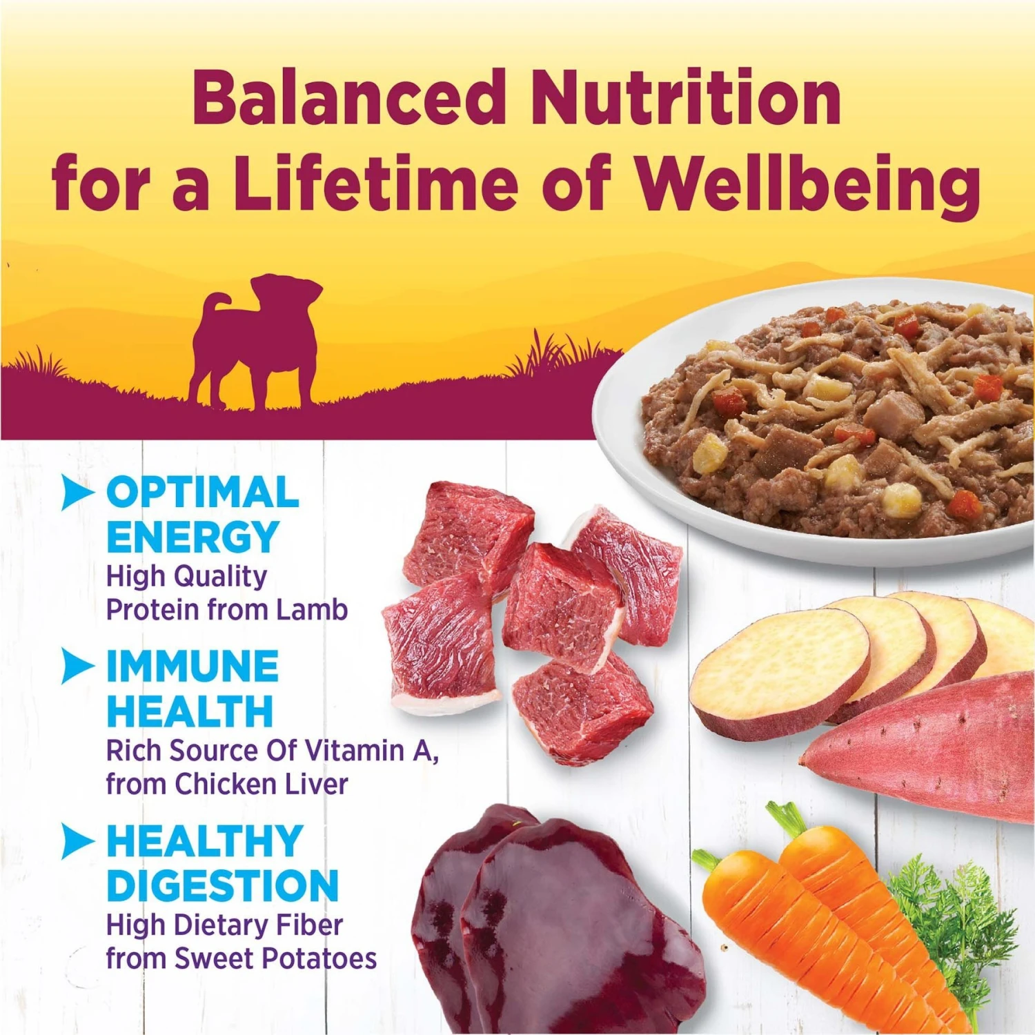 Wellness Petite Entrees Shredded Medley Lamb & Venison Small Breed Natural Wet Dog Food, 3-oz Cup, 12 Count 4 Wellness Petite Entrees Shredded Medley Lamb & Venison Small Breed Natural Wet Dog Food, 3-oz Cup, 12 Count - Image 2