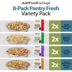 JustFoodForDogs Variety Pack Frozen Human-Grade Fresh Dog Food & JustFoodForDogs Pantry Fresh Human-Grade Non-GMO Variety Pack Fresh Dog Food, 12.5-oz Pouch, Case Of 8 16 JustFoodForDogs Variety Pack Frozen Human-Grade Fresh Dog Food & JustFoodForDogs Pantry Fresh Human-Grade Non-GMO Variety Pack Fresh Dog Food, 12.5-oz Pouch, Case Of 8 -Snuggle Paws 933446 PT5. AC SS1800 V1692305570