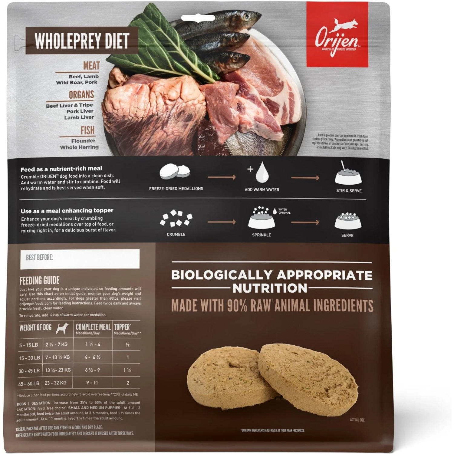 ORIJEN Regional Red Grain-Free Dry Dog Food & ORIJEN Regional Red Grain-Free Freeze-Dried Dog Food & Topper 9 ORIJEN Regional Red Grain-Free Dry Dog Food & ORIJEN Regional Red Grain-Free Freeze-Dried Dog Food & Topper - Image 7