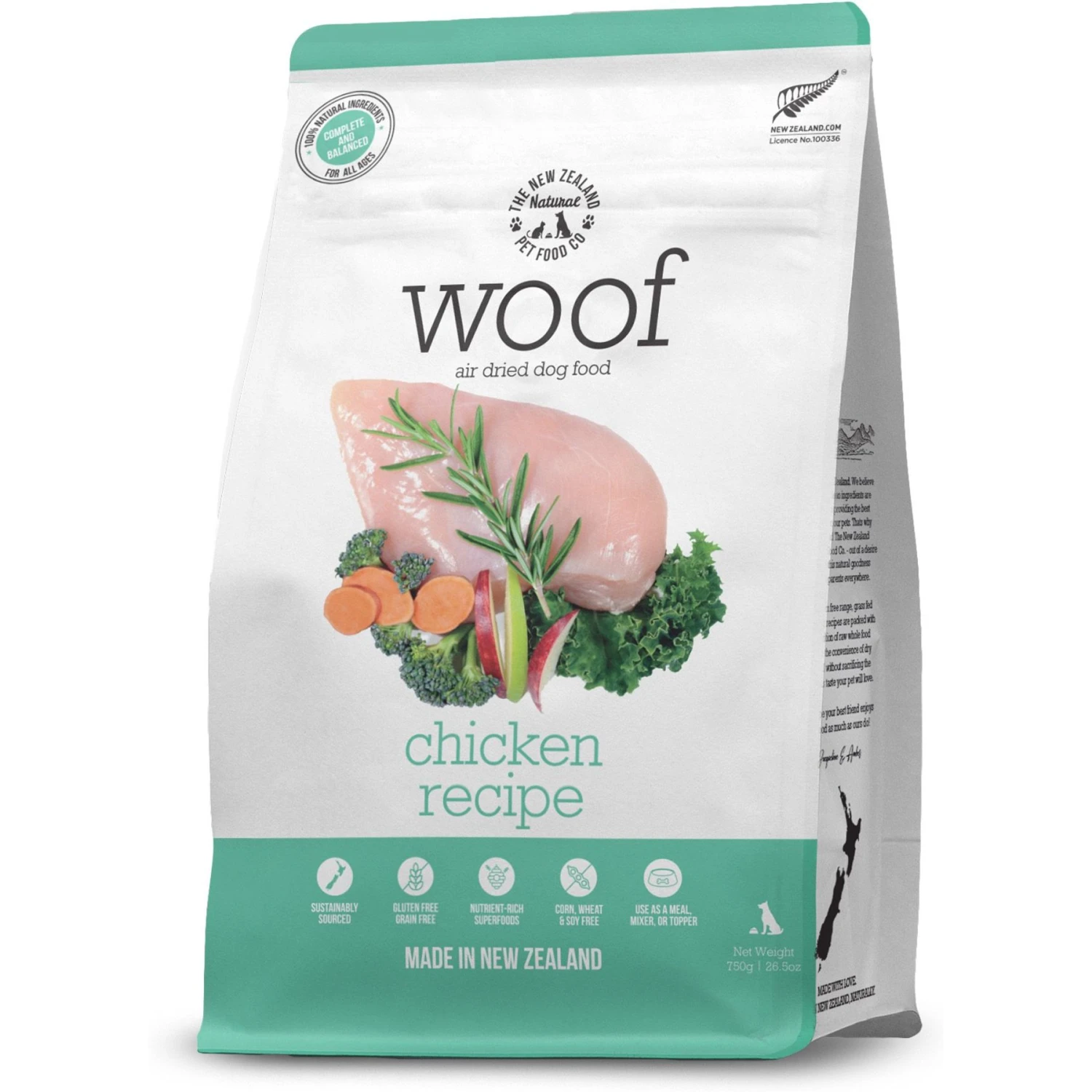 The New Zealand Natural Pet Food Co. Woof Chicken Air Dried Dog Food, 26.5-oz Bag 3 The New Zealand Natural Pet Food Co. Woof Chicken Air Dried Dog Food, 26.5-oz Bag