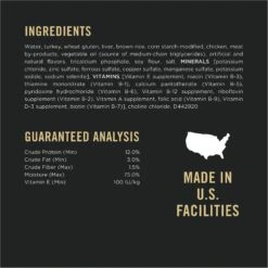 Purina Pro Plan Bright Mind Senior Adult 7+ Turkey & Brown Rice Entree Wet Dog Food -Snuggle Paws 93817 PT4. AC SS1800 V1633081273