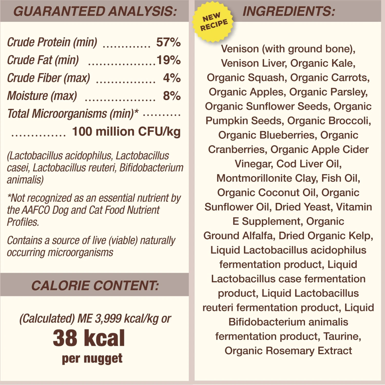 Primal Venison Nuggets Grain-Free Raw Freeze-Dried Dog Food 8 Primal Venison Nuggets Grain-Free Raw Freeze-Dried Dog Food - Image 6