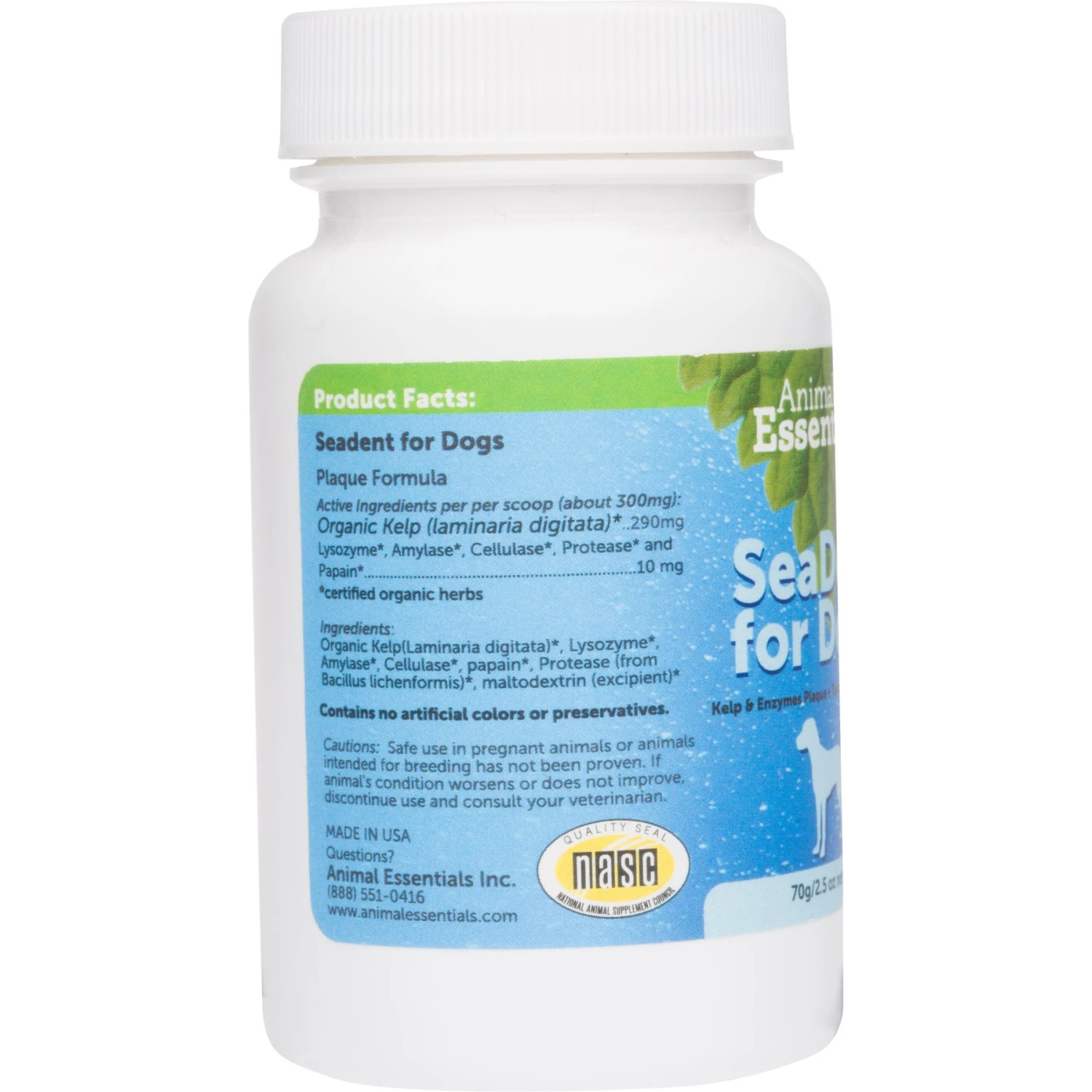 Animal Essentials SeaDent Kelp & Enzymes Plaque & Tartar Control Dog Supplement 4 Animal Essentials SeaDent Kelp & Enzymes Plaque & Tartar Control Dog Supplement - Image 2