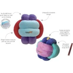 FouFIT Hide 'n Seek Knotted Snuffle Ball Dog Toy -Snuggle Paws 967806 PT3. AC SS1800 V1696001016