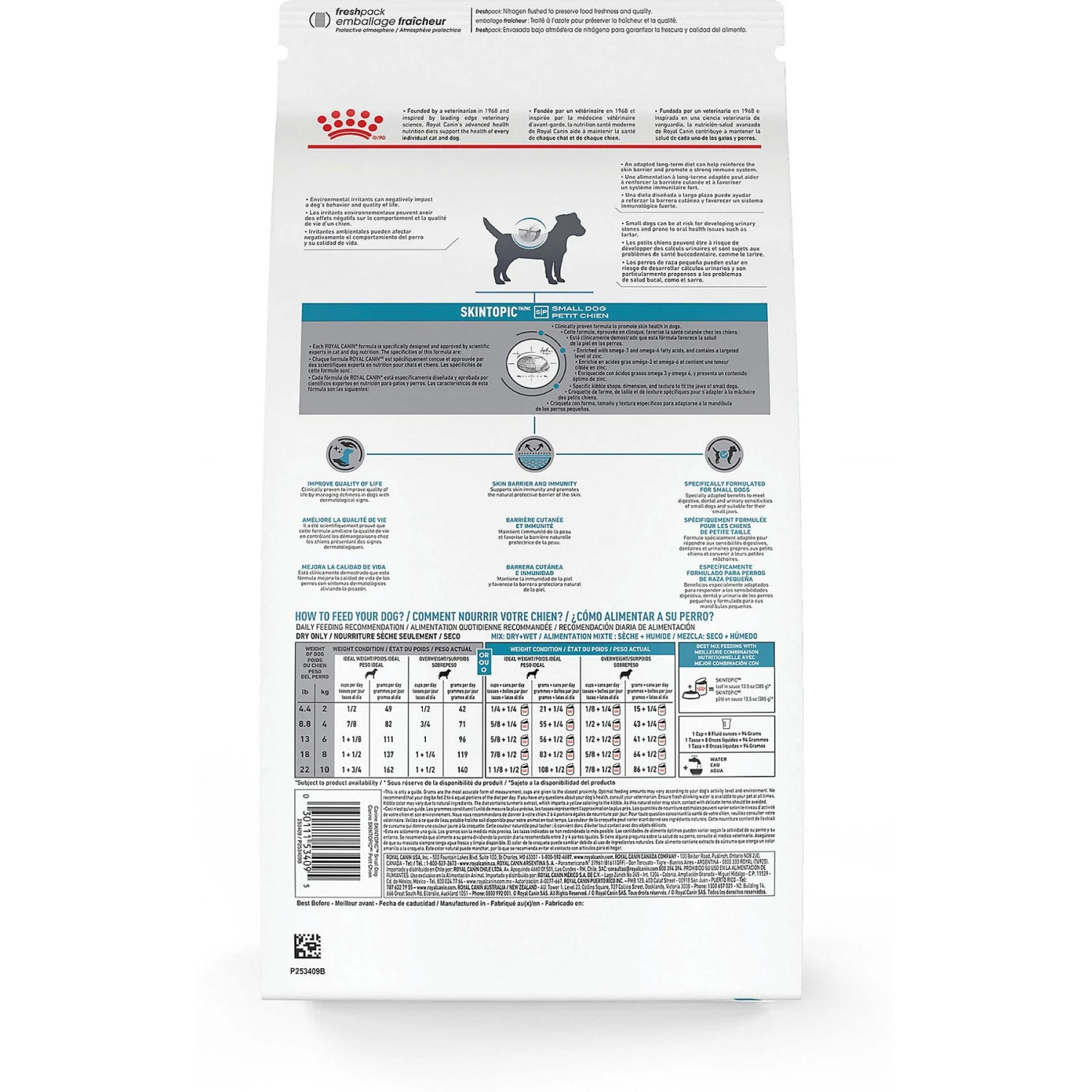 Royal Canin Veterinary Diet Skintopic Small Dog Adult Dry Dog Food, 8.8-lb Bag 4 Royal Canin Veterinary Diet Skintopic Small Dog Adult Dry Dog Food, 8.8-lb Bag - Image 2