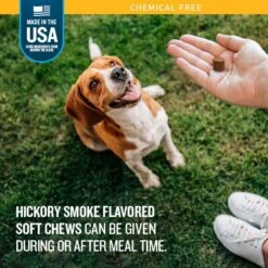 VetIQ Hickory Smoke Flavored Soft Chews Flea & Tick Support For Dogs, 9.5-oz, 60 Count -Snuggle Paws 970702 PT3. AC SS1800 V1702509381